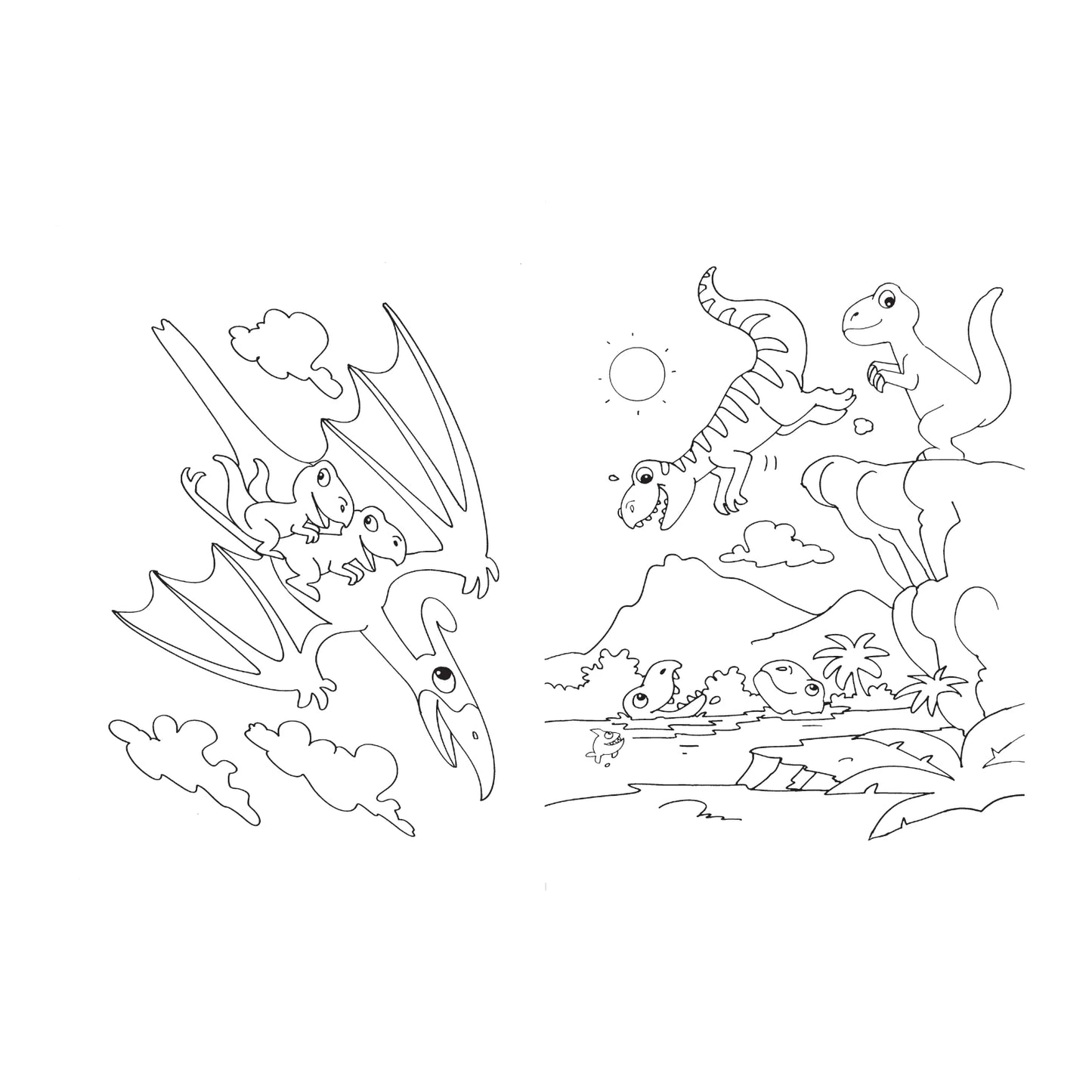 Daring Dinosaurs - My Cool Colouring Book
