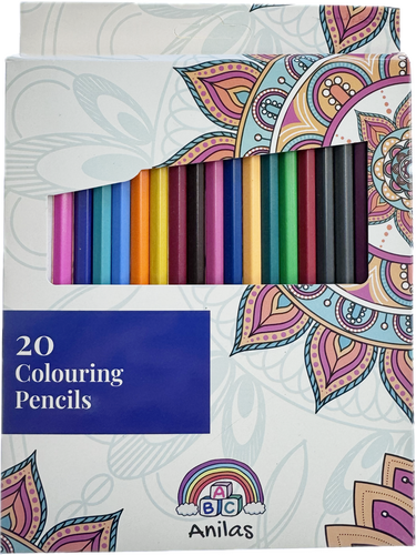 Adult Relaxing Assorted Colouring Pencils (Set of 20) - Anilas UK