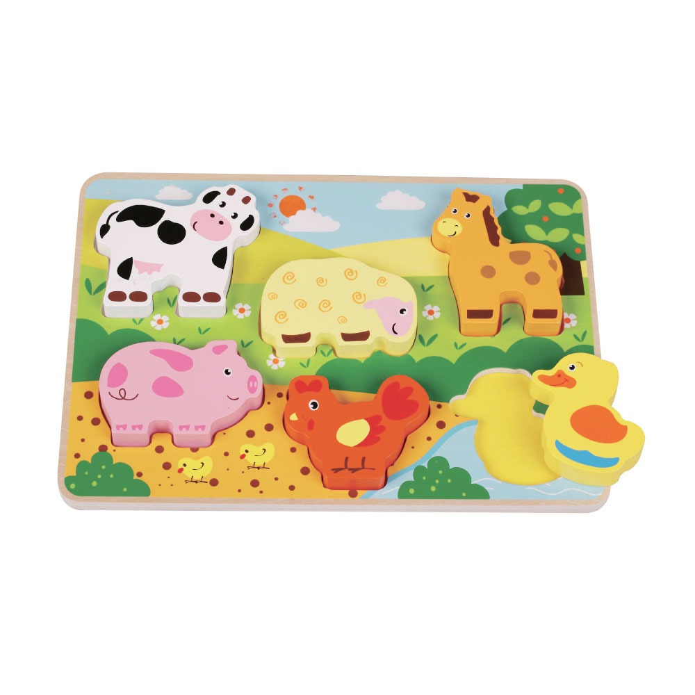 Wooden Chunky Farm Children's Puzzle