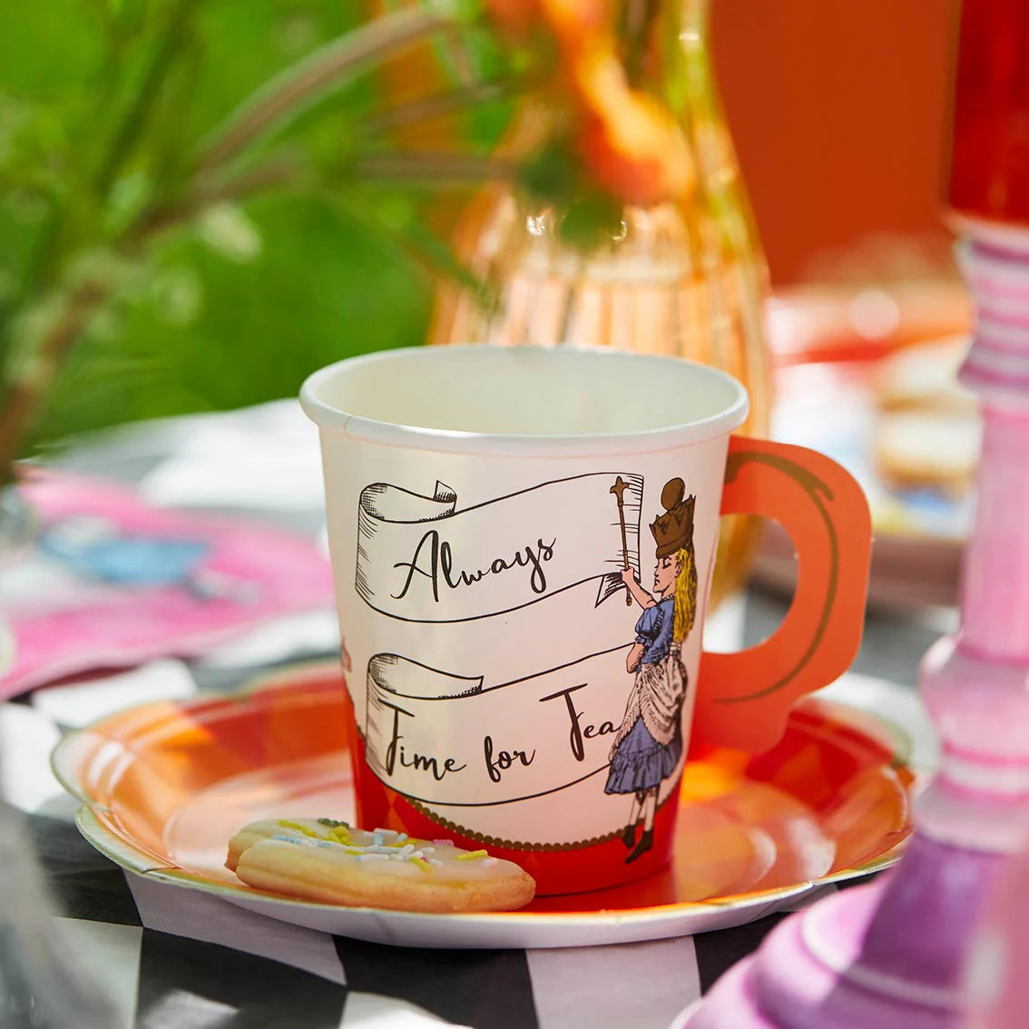 Truly Alice Bright Recyclable Paper Teacup Set - (12 Pack) - Anilas UK
