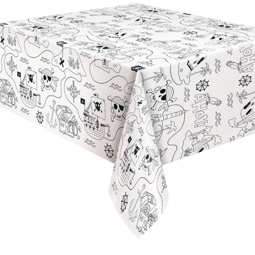 Ahoy Pirate Colouring Paper Table Cover - Anilas UK