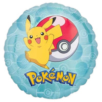 Pokémon 18 Inch Circle Foil Balloon, 45 cm for Kids’ Parties and Gifts