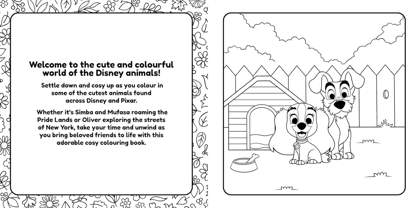 Disney Animals: Cosy Colouring Book (48 pages) - Anilas UK