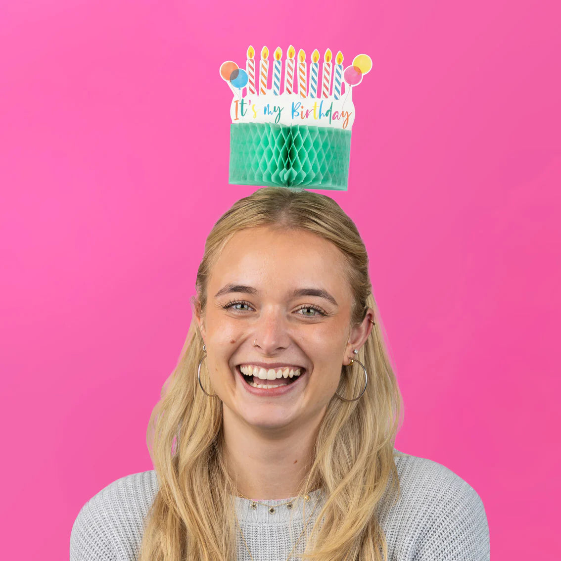 Birthday Brights 'It's My Birthday' 3D Cake Headband - Anilas UK