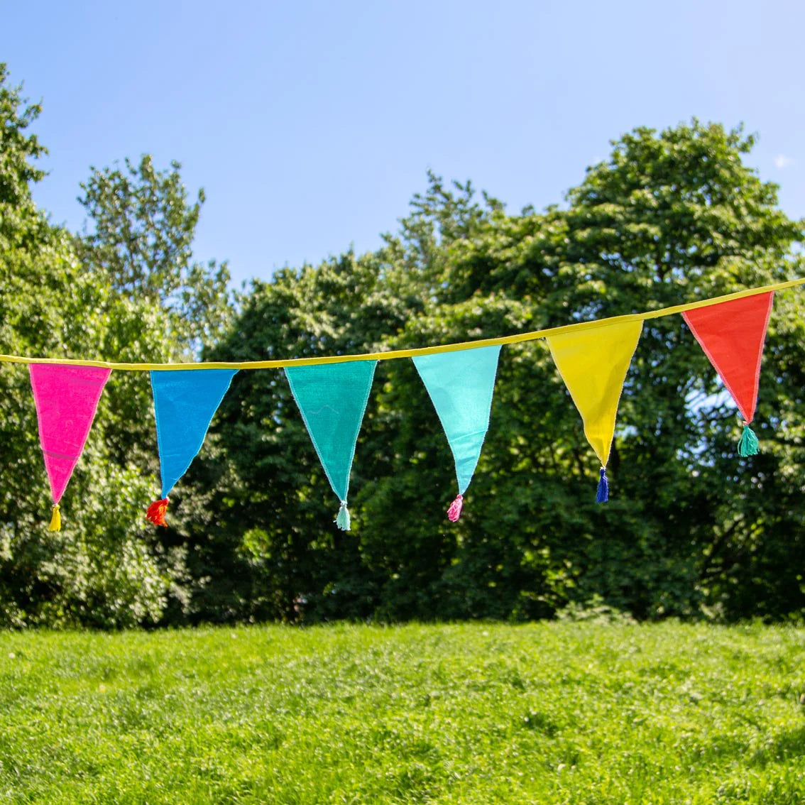 Rainbow Birthday Fabric Bunting - 3m - Anilas UK