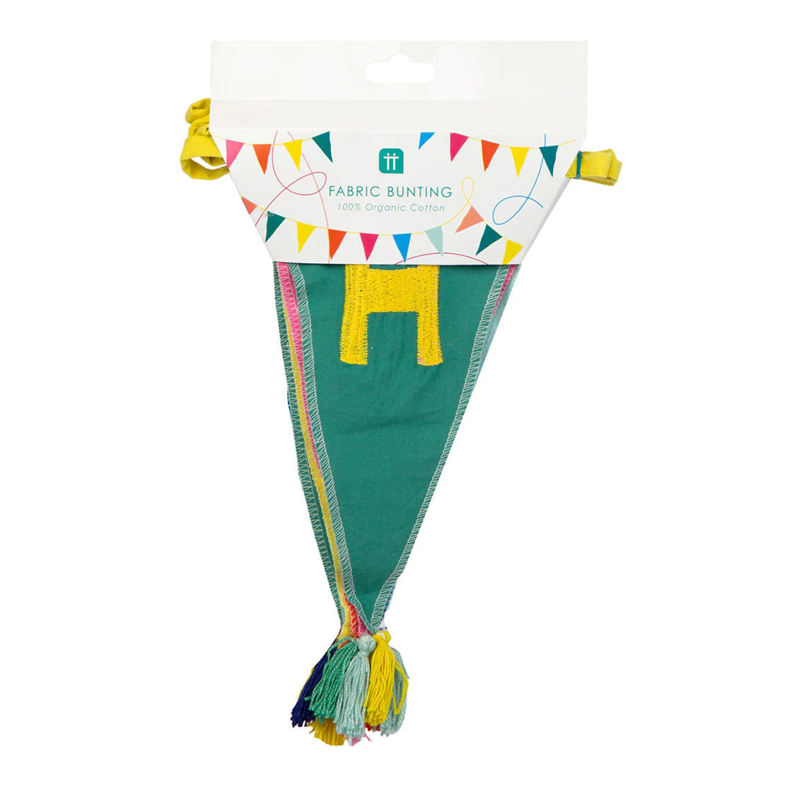 Rainbow 'Happy Birthday' Fabric Bunting - 3m - Anilas UK