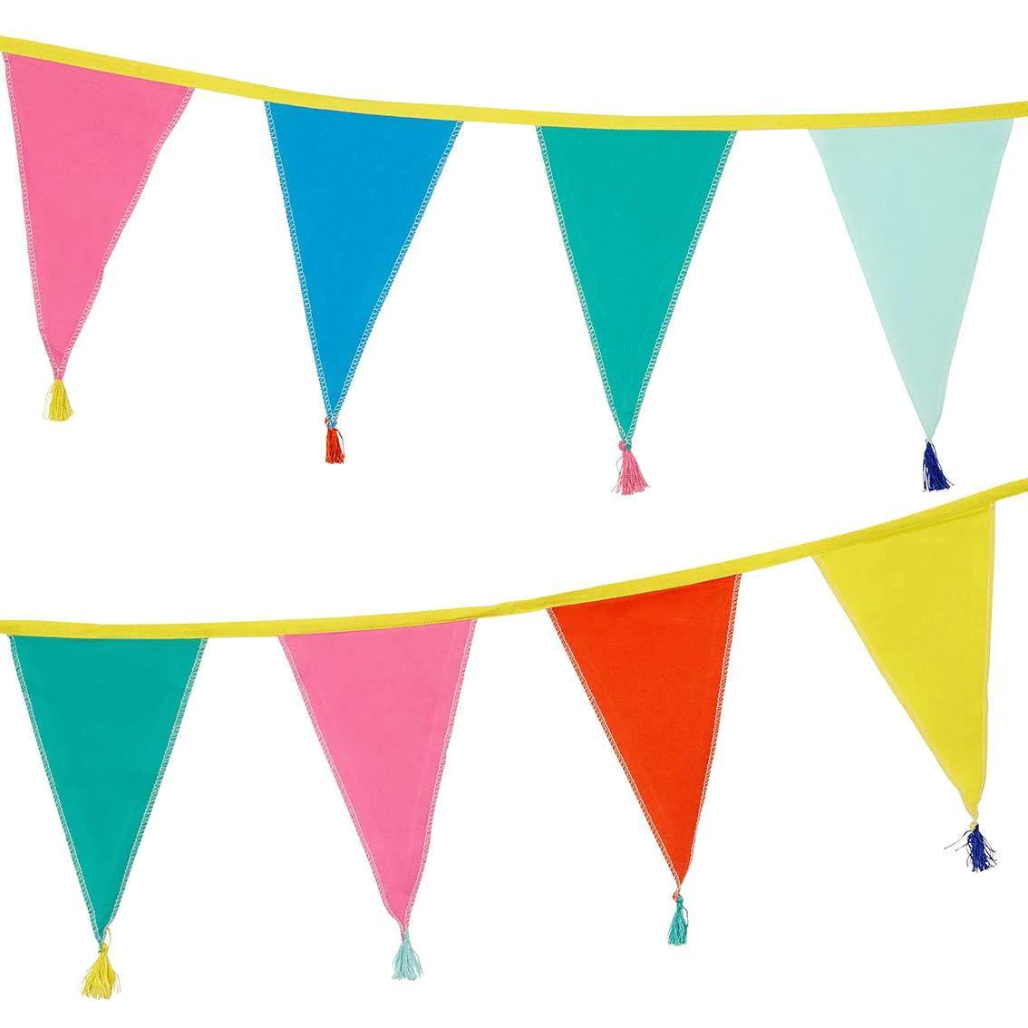Rainbow Birthday Fabric Bunting - 3m - Anilas UK