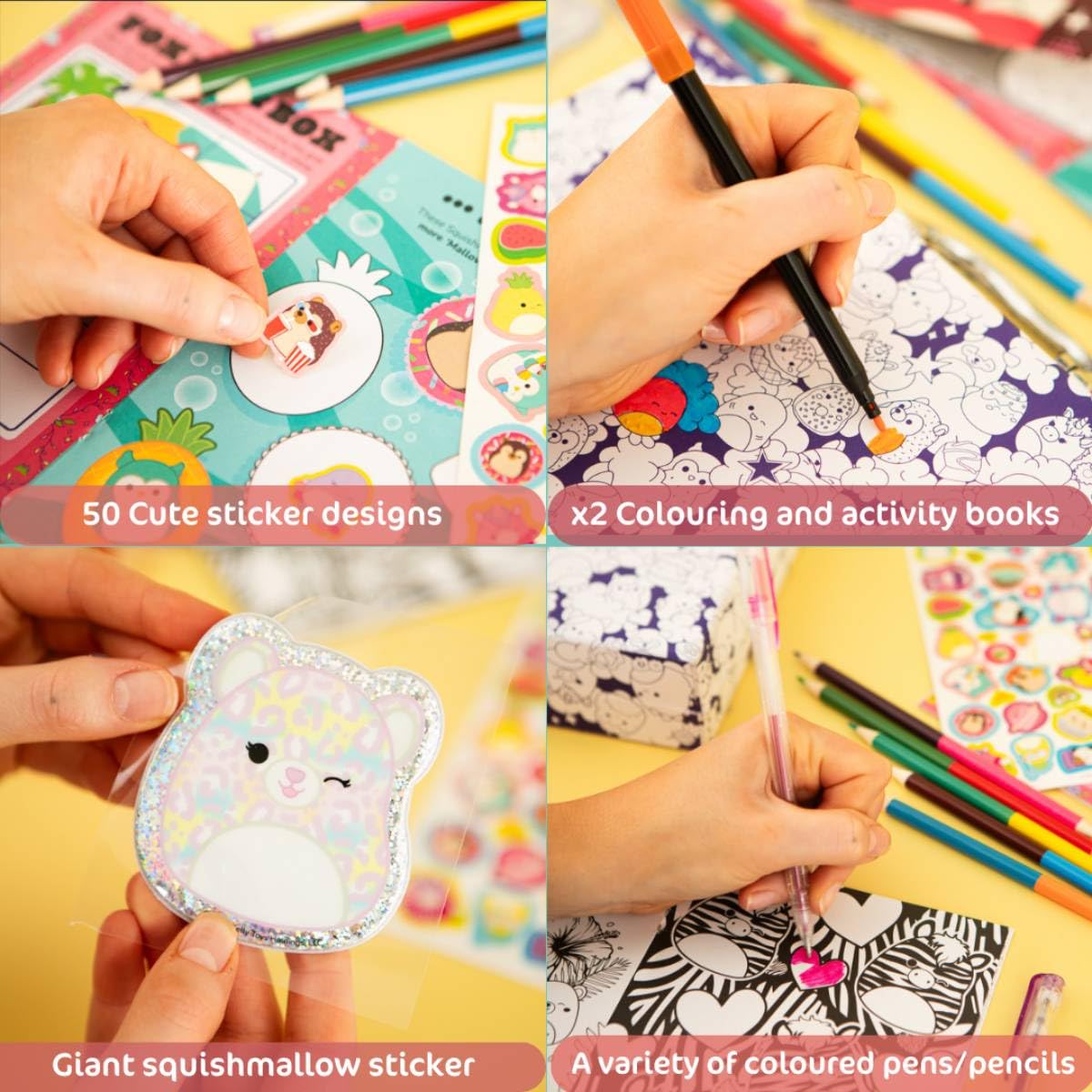 Squishmallows Activity Fun Case - Colour and Carry Kit - Anilas UK