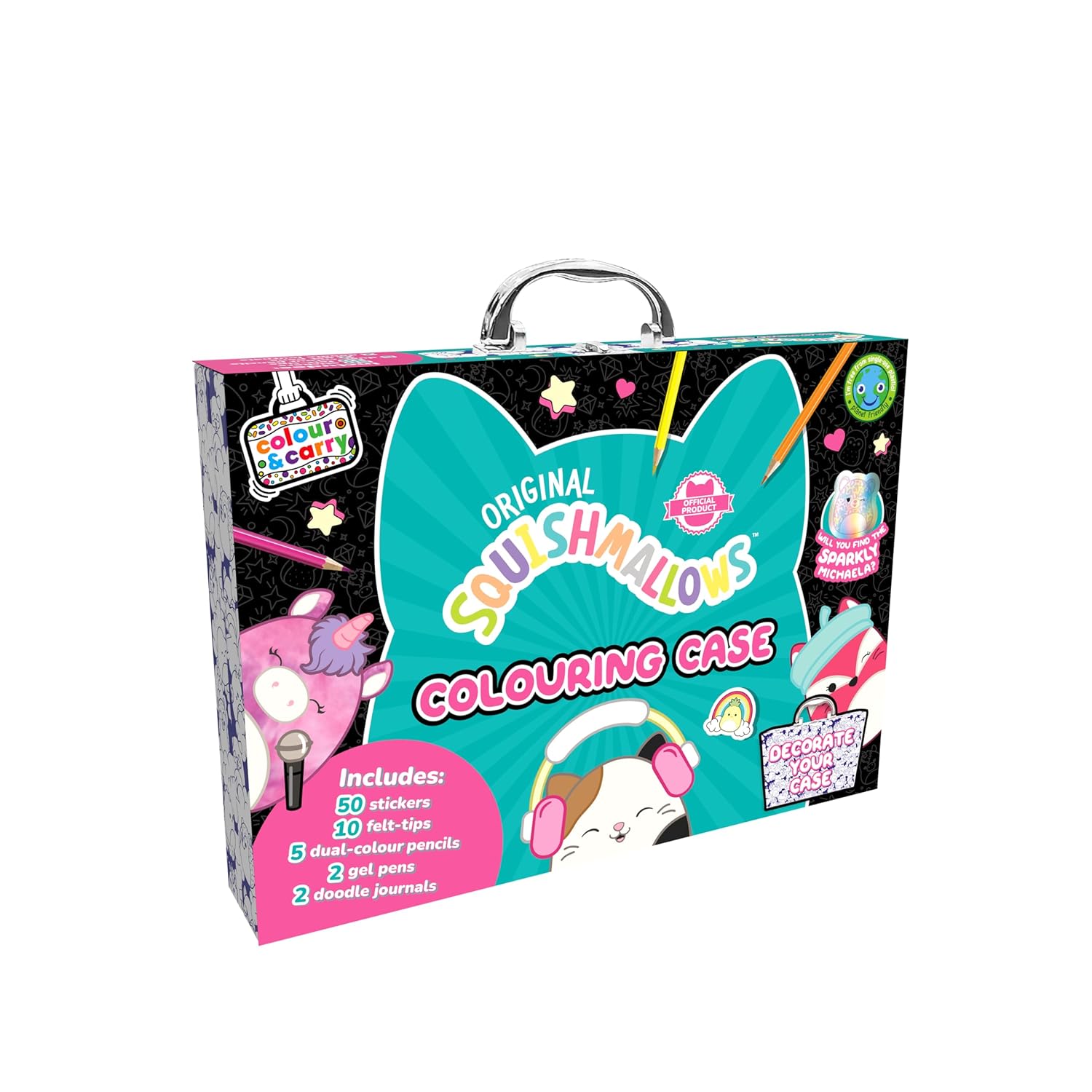 Squishmallows Activity Fun Case - Colour and Carry Kit - Anilas UK