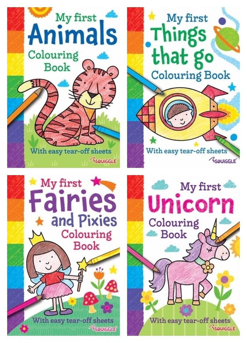 My First Colouring Books Set of 4 - Anilas UK