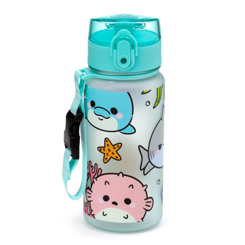 Adoramals Sea Life Pop Top 350ml Shatterproof Children's Bottle - Anilas UK