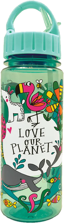 Love Our Planet Water Bottle by Rachel Ellen Designs - Anilas UK