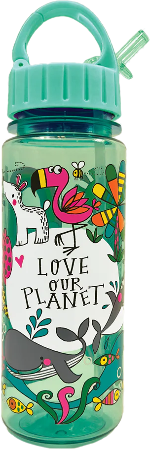 Love Our Planet Water Bottle by Rachel Ellen Designs - Anilas UK