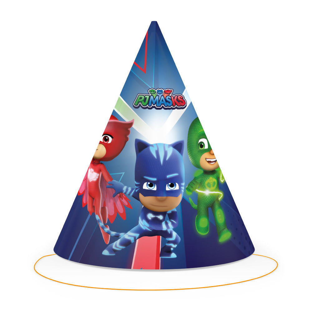 PJ Masks Party Hats (pack of 6) - Anilas UK