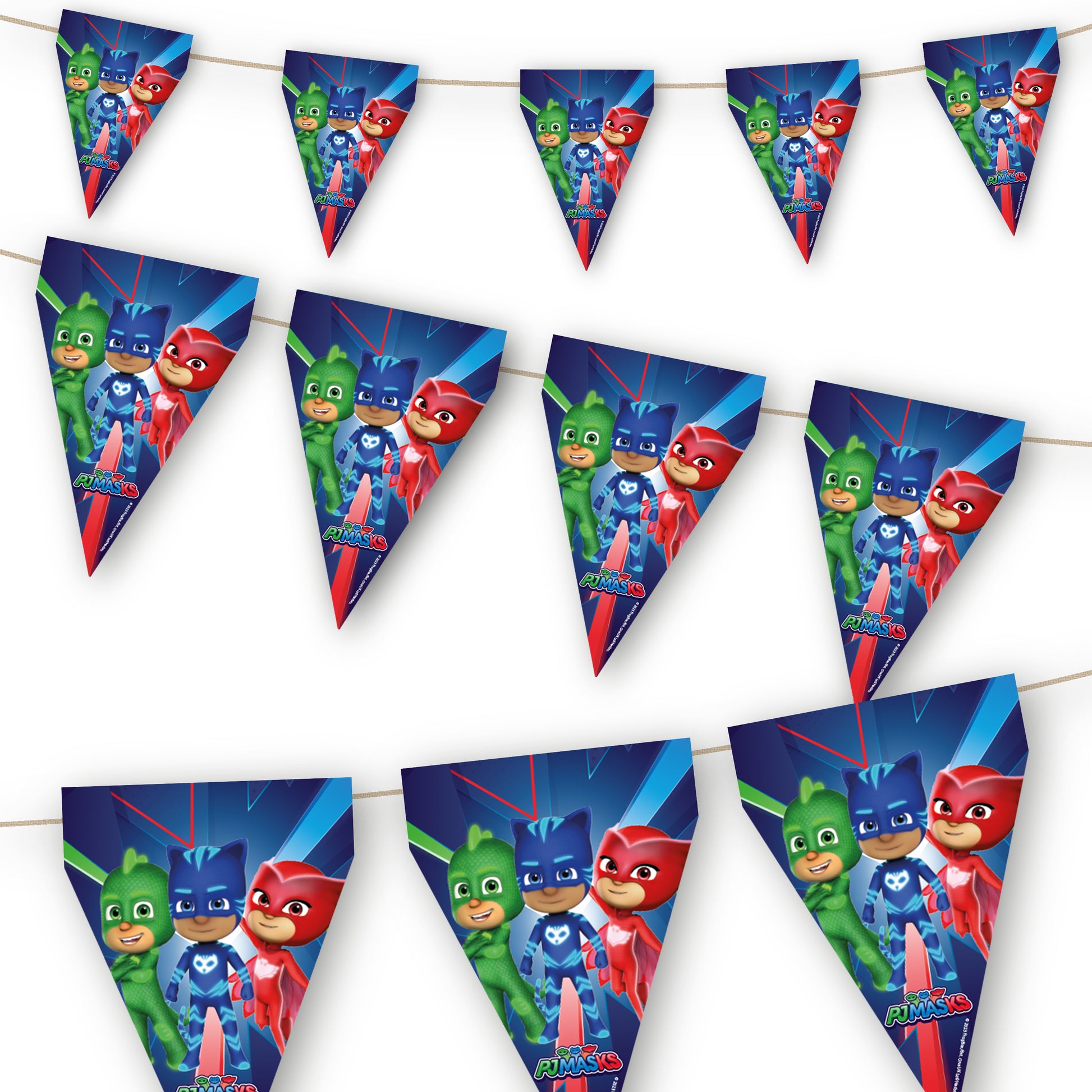 PJ Masks Party Flag Bunting - Anilas UK