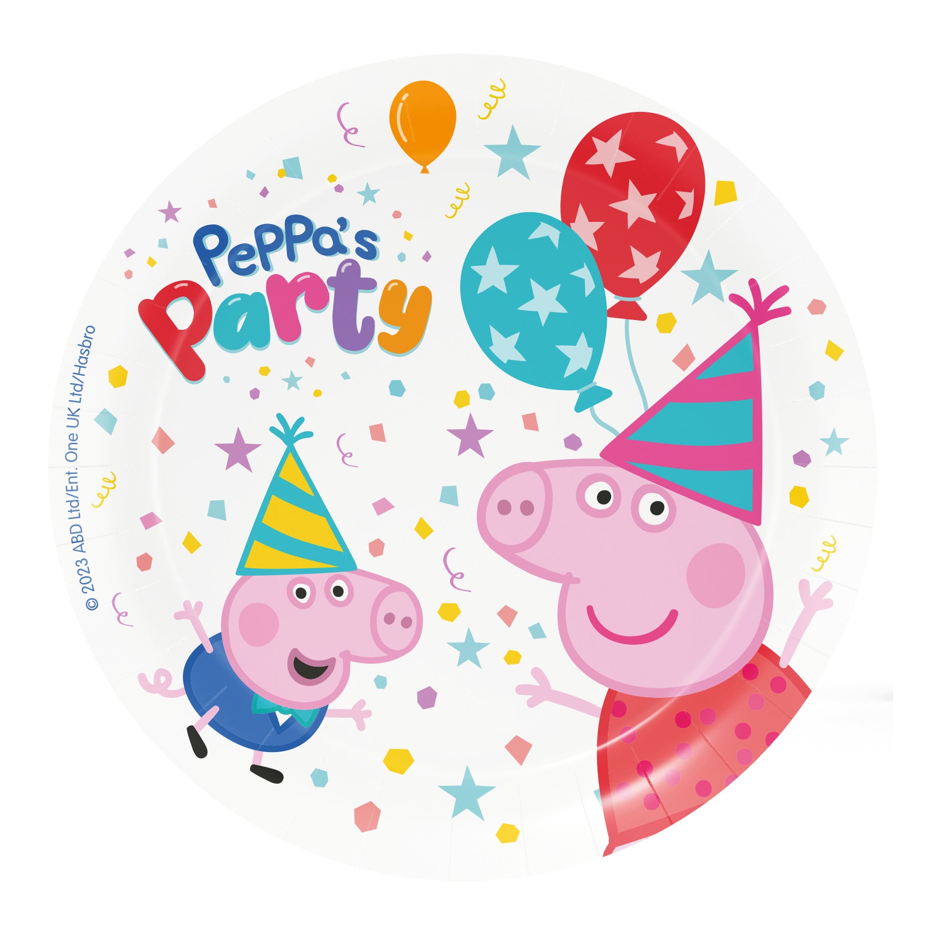 Peppa Pig Party Paper Plates - 18cm (Pack of 8) - Anilas UK