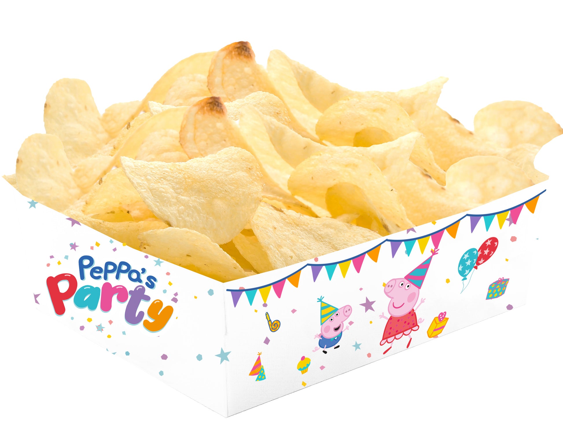 Peppa Pig Paper Party Snack Trays (Pack of 12) - Anilas UK