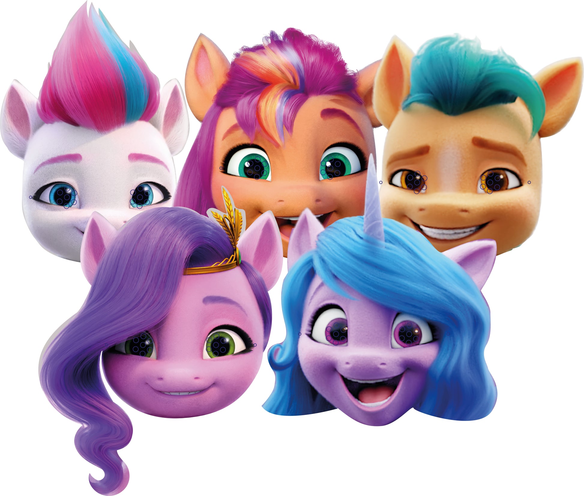 My Little Pony Kids Party Masks (Pack of 6) - Anilas UK