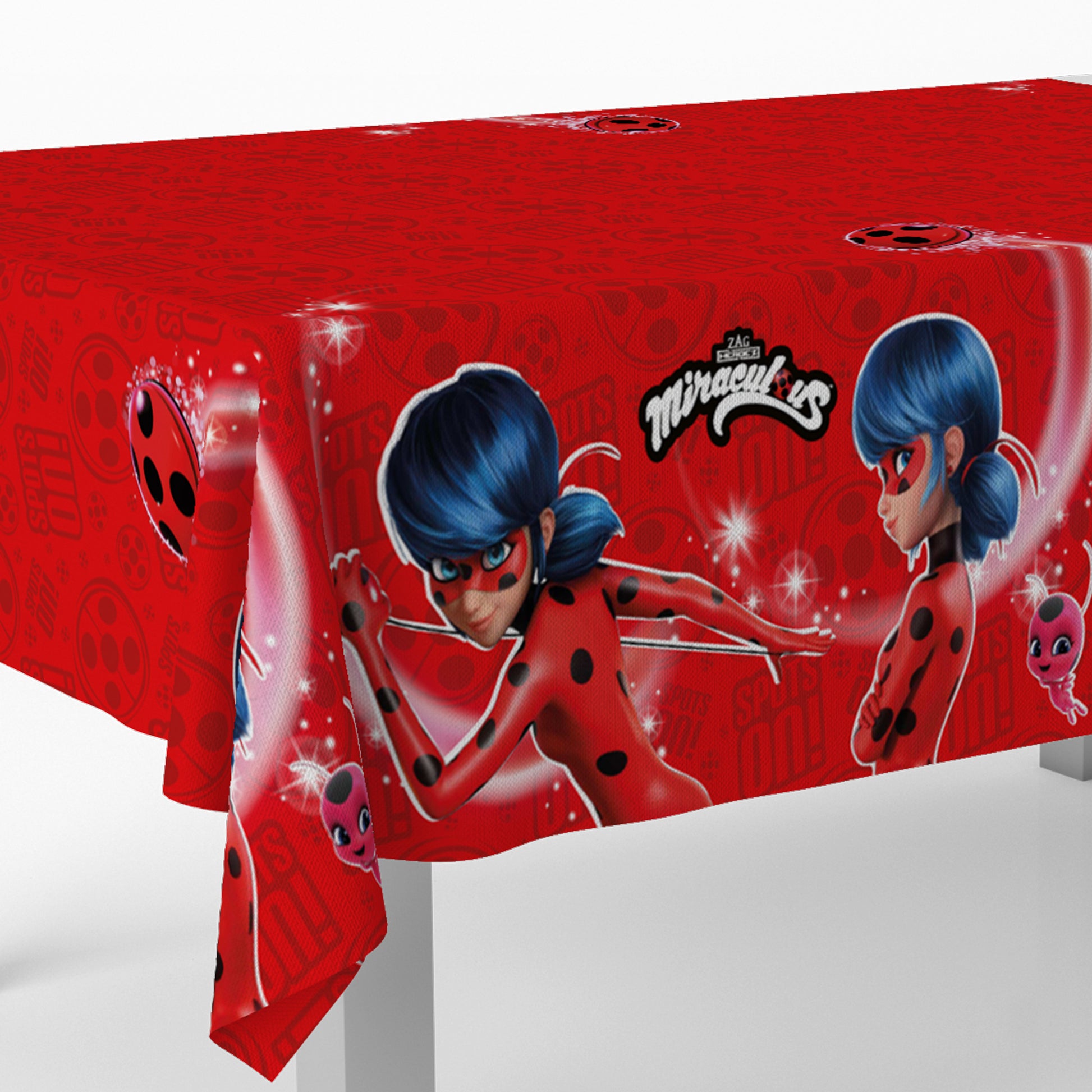 Miraculous Ladybug Plastic Party Table Cover - Anilas UK