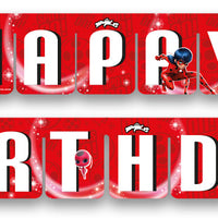 Lady Bug Party "Happy Birthday" Banner