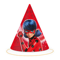 Miraculous Ladybug Party Hats (pack of 6)