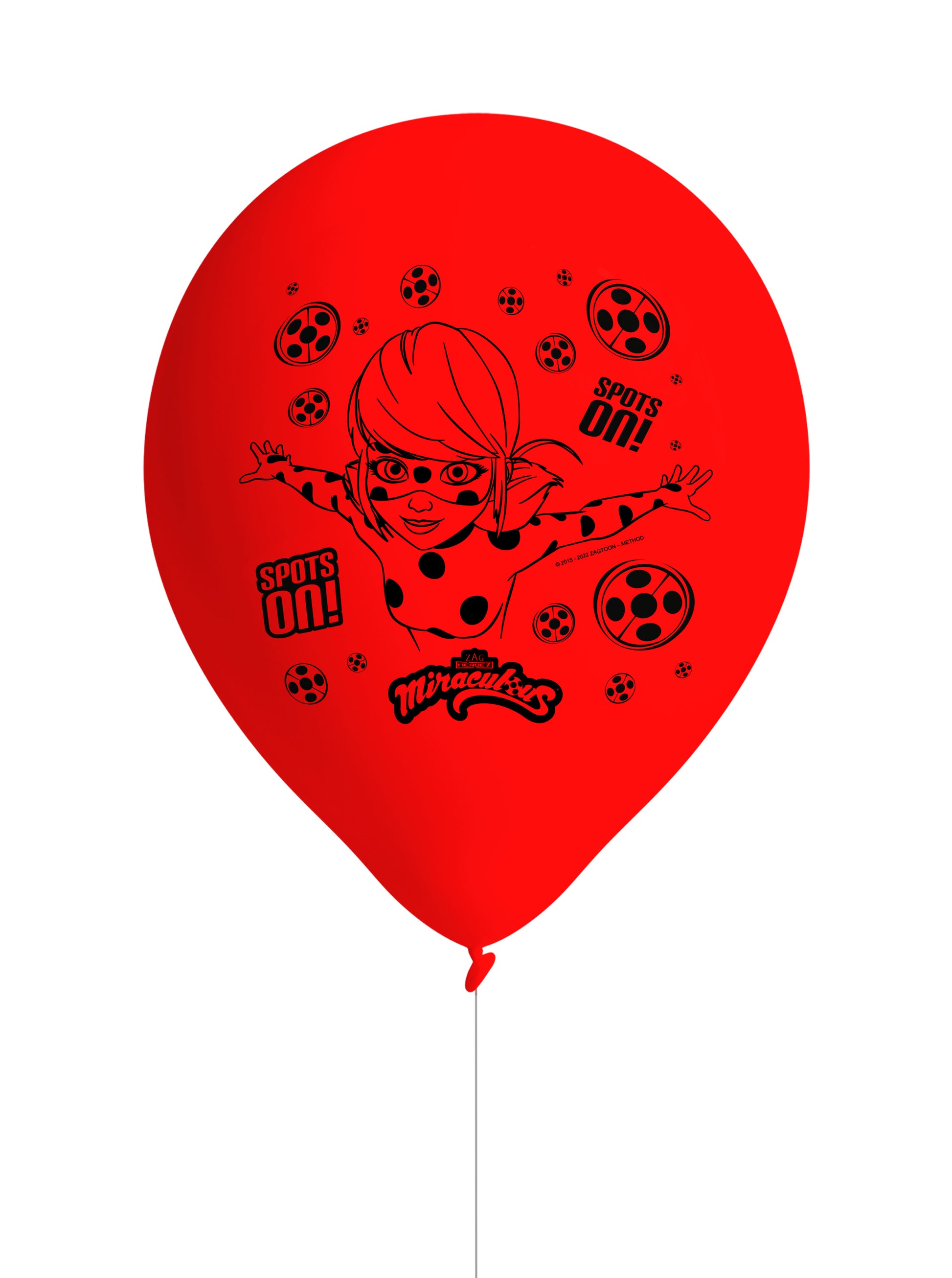 Miraculous Ladybug Latex Birthday Balloons (Pack of 8) - Anilas UK