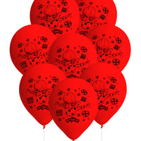 Lady Bug Latex Balloons (Pack of 8)