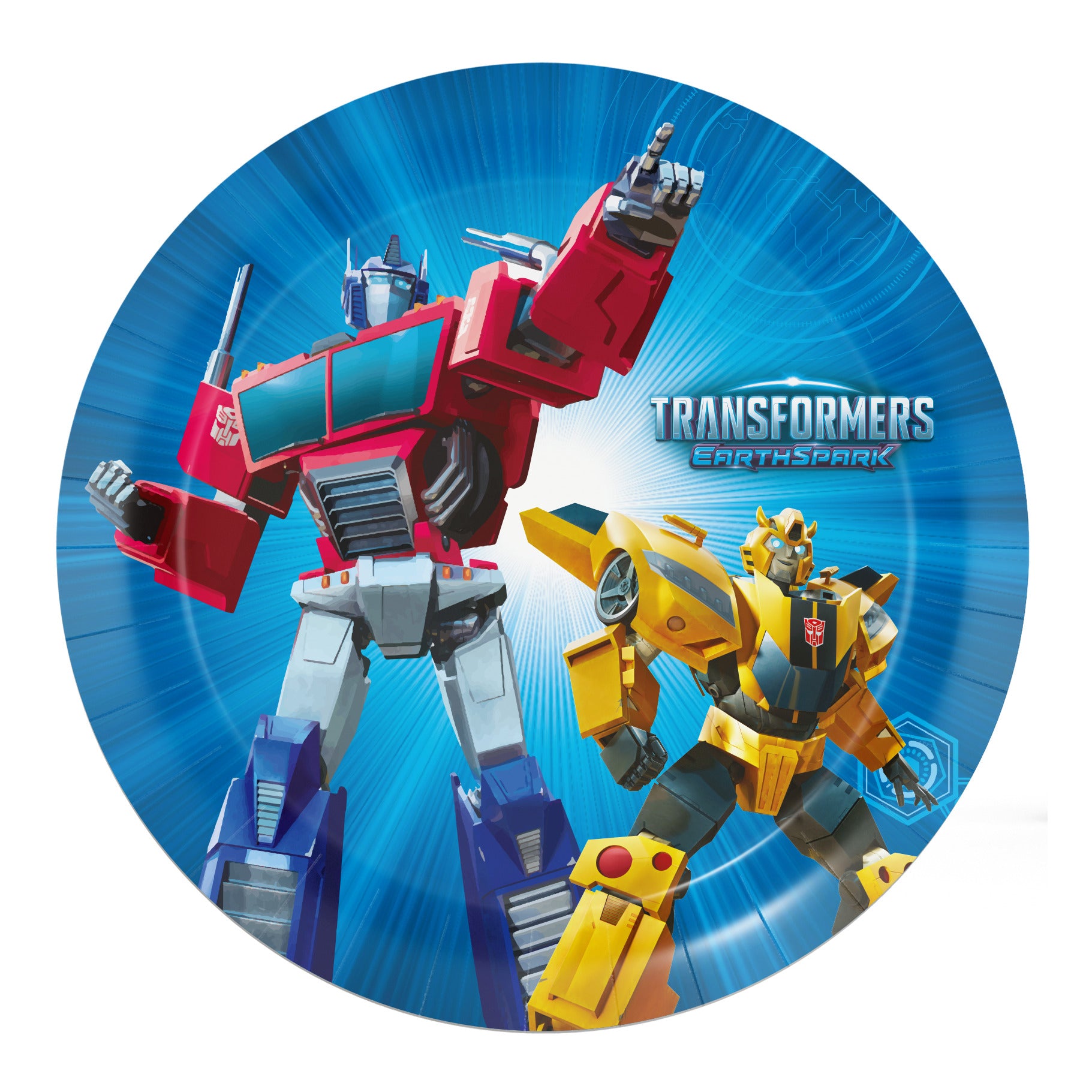 Transformers Party Paper Plates - 18cm (Pack of 8) - Anilas UK