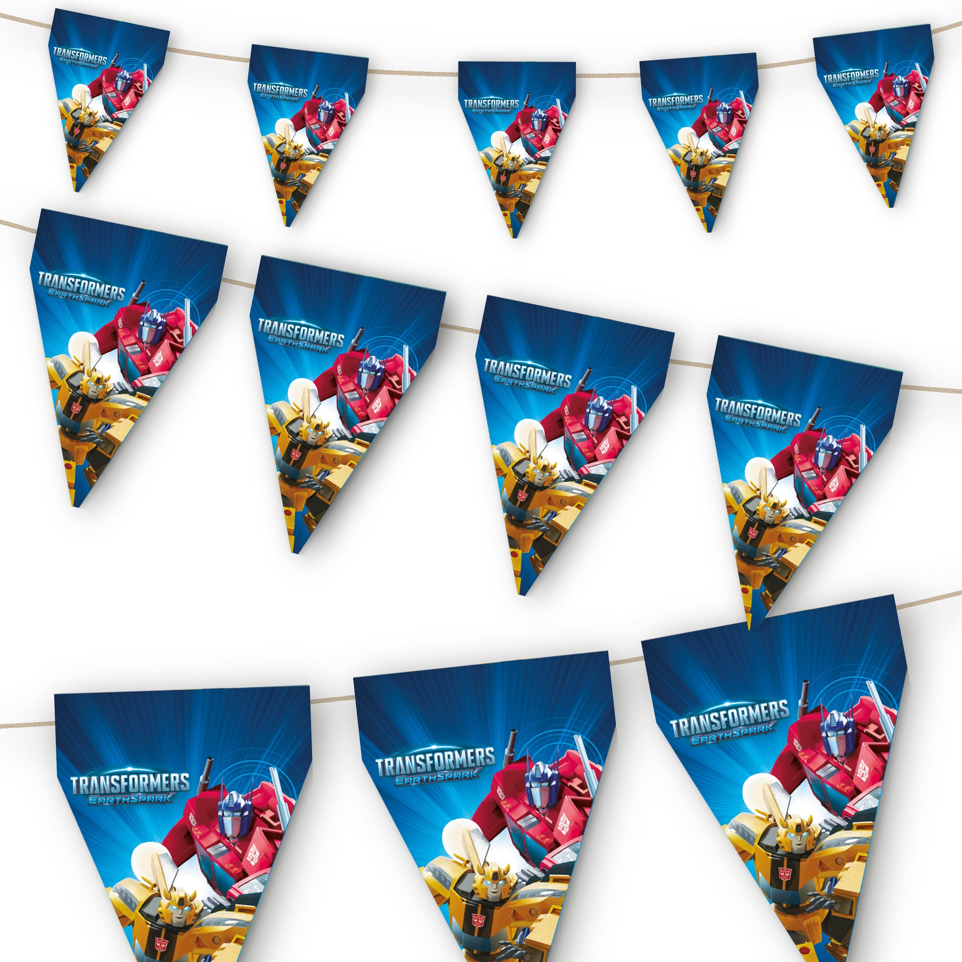 Transformers Party Flag Bunting - Anilas UK