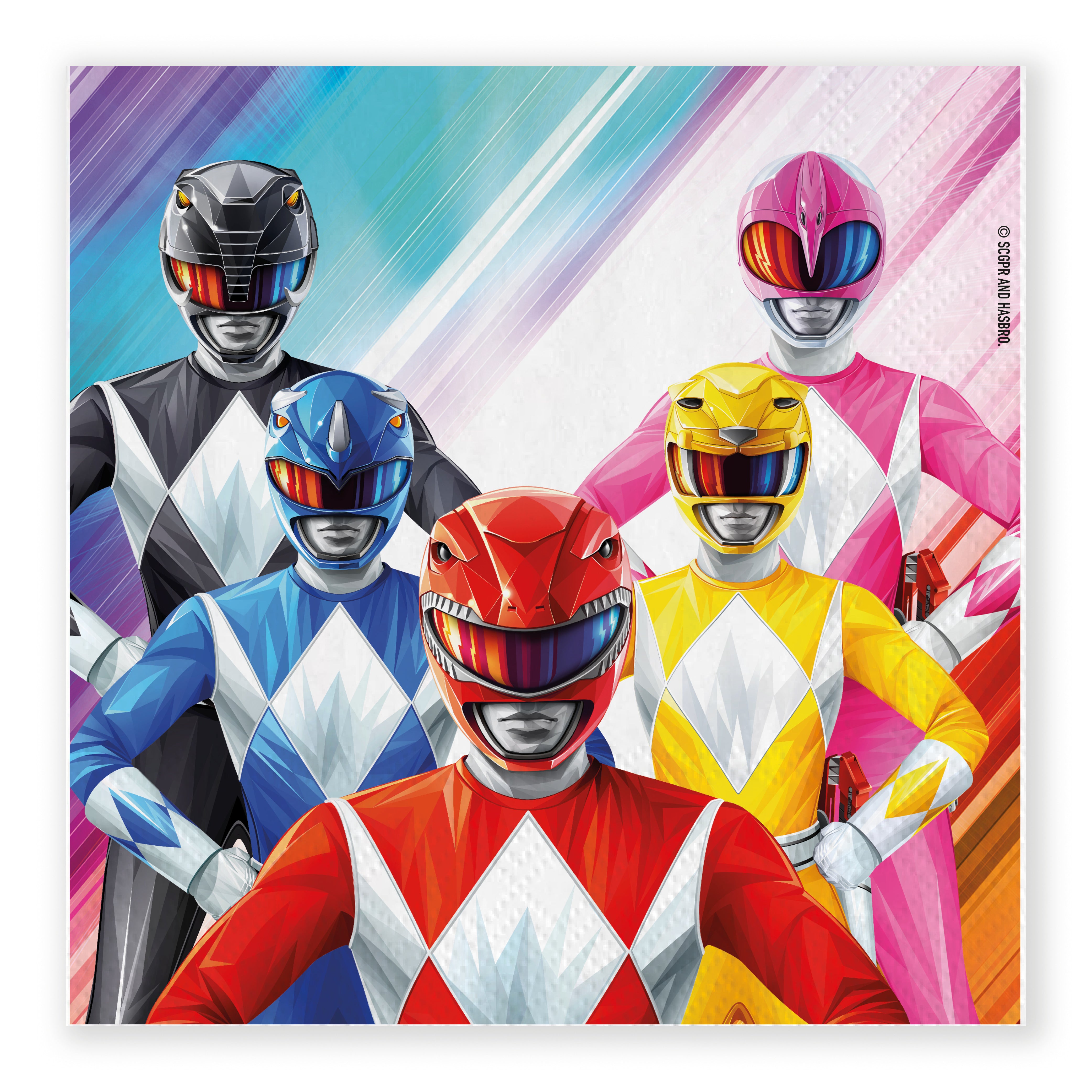 Power Rangers Party Napkins (Pack of 20) – Anilas UK