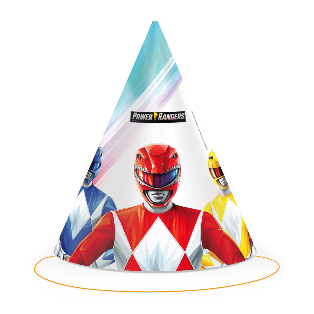 Power Rangers Party Cone Hats (pack of 6) - Anilas UK