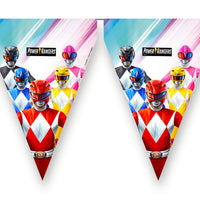 Power Rangers Party Flag Bunting