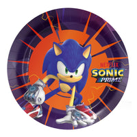 Sonic Prime Paper Plates - 18cm (Pack of 8) - Anilas UK