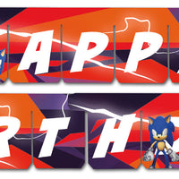 Sonic Prime "Happy Birthday" Party Banner