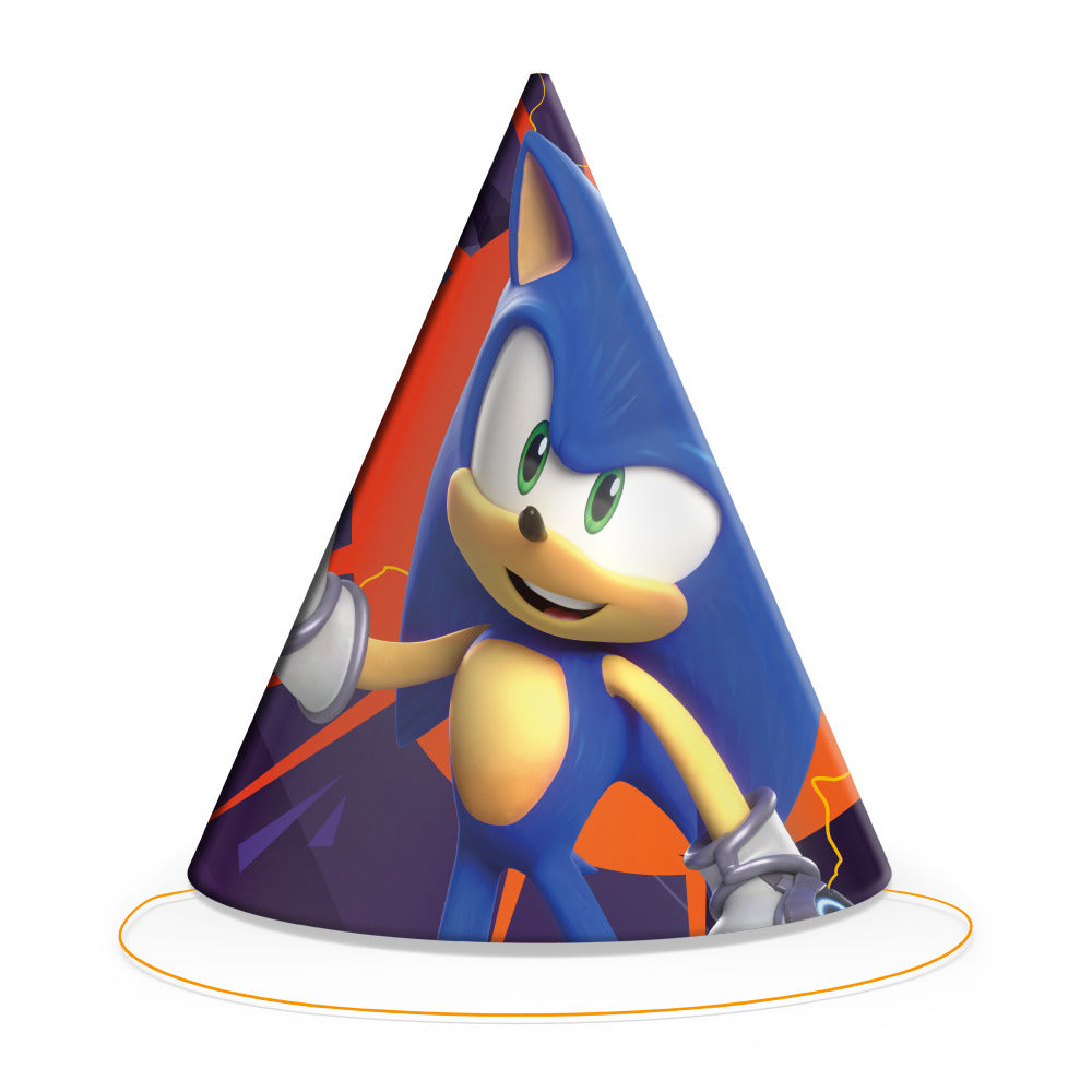 Sonic Party Cone Hats (pack of 6)