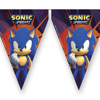 Sonic Prime Birthday Party Flag Bunting Banner - Anilas UK