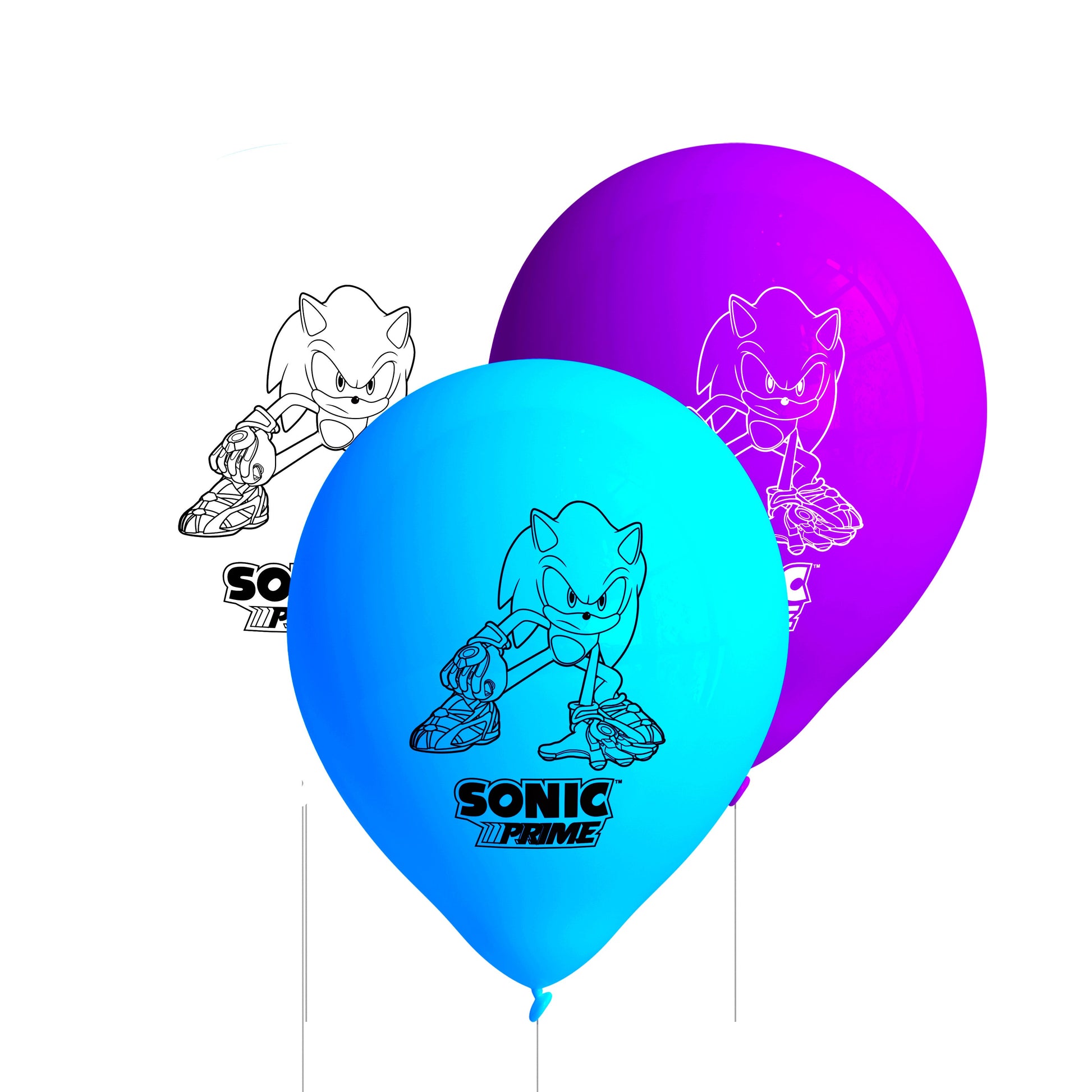 Sonic Prime Latex Balloons (Pack of 8) - Anilas UK