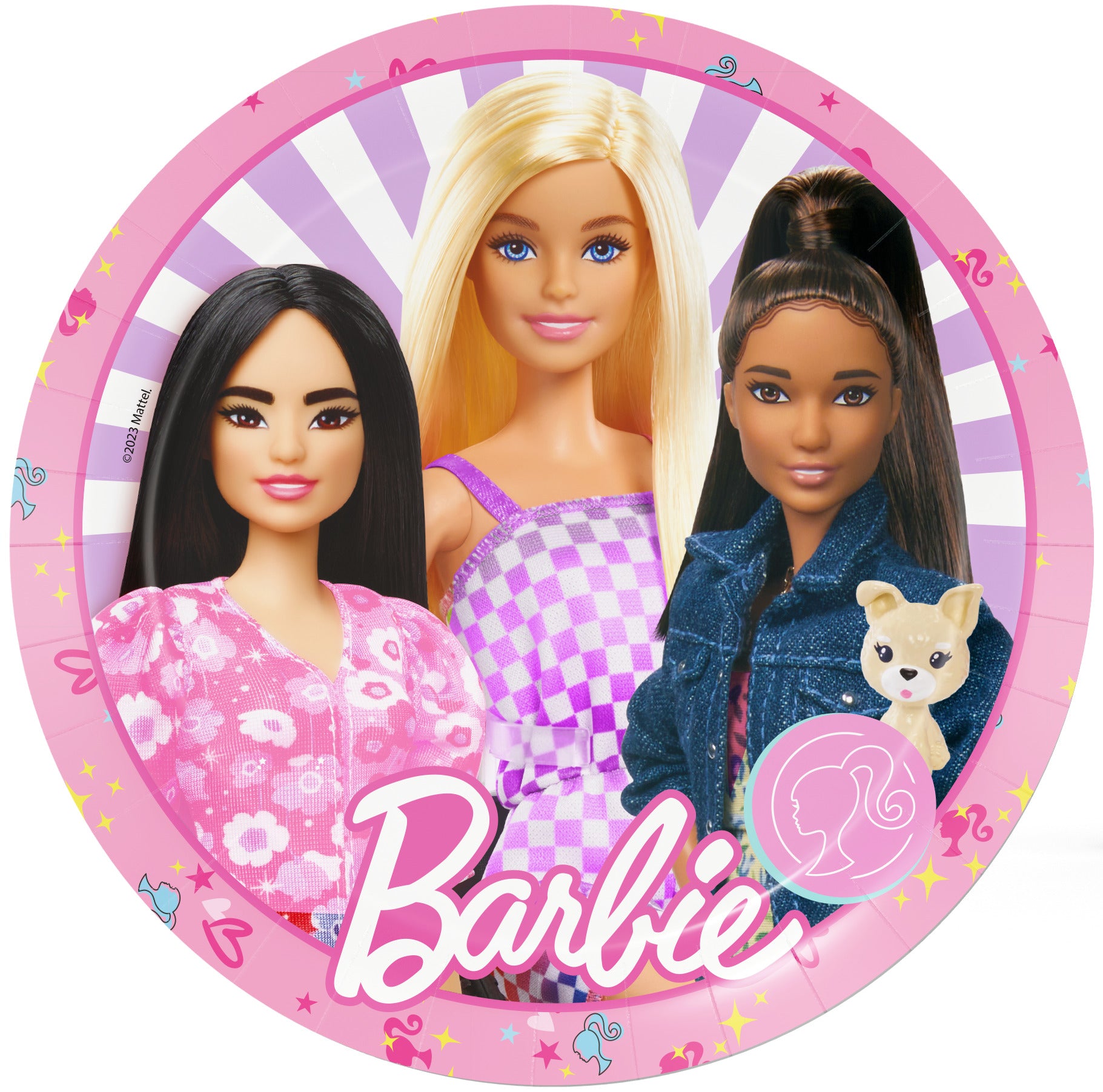 Barbie Party Paper Plates - 23cm (Pack of 8) - Anilas UK