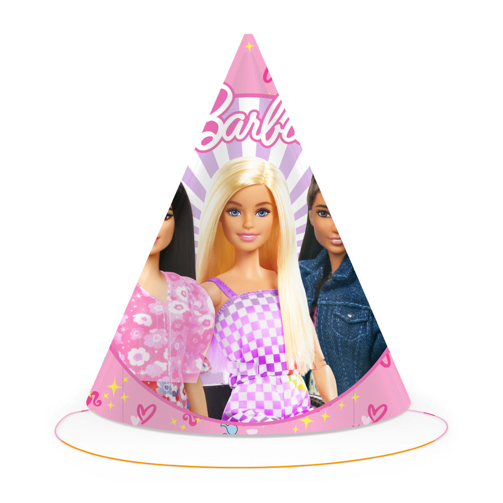 Barbie Party Hats (pack of 6) - Anilas UK