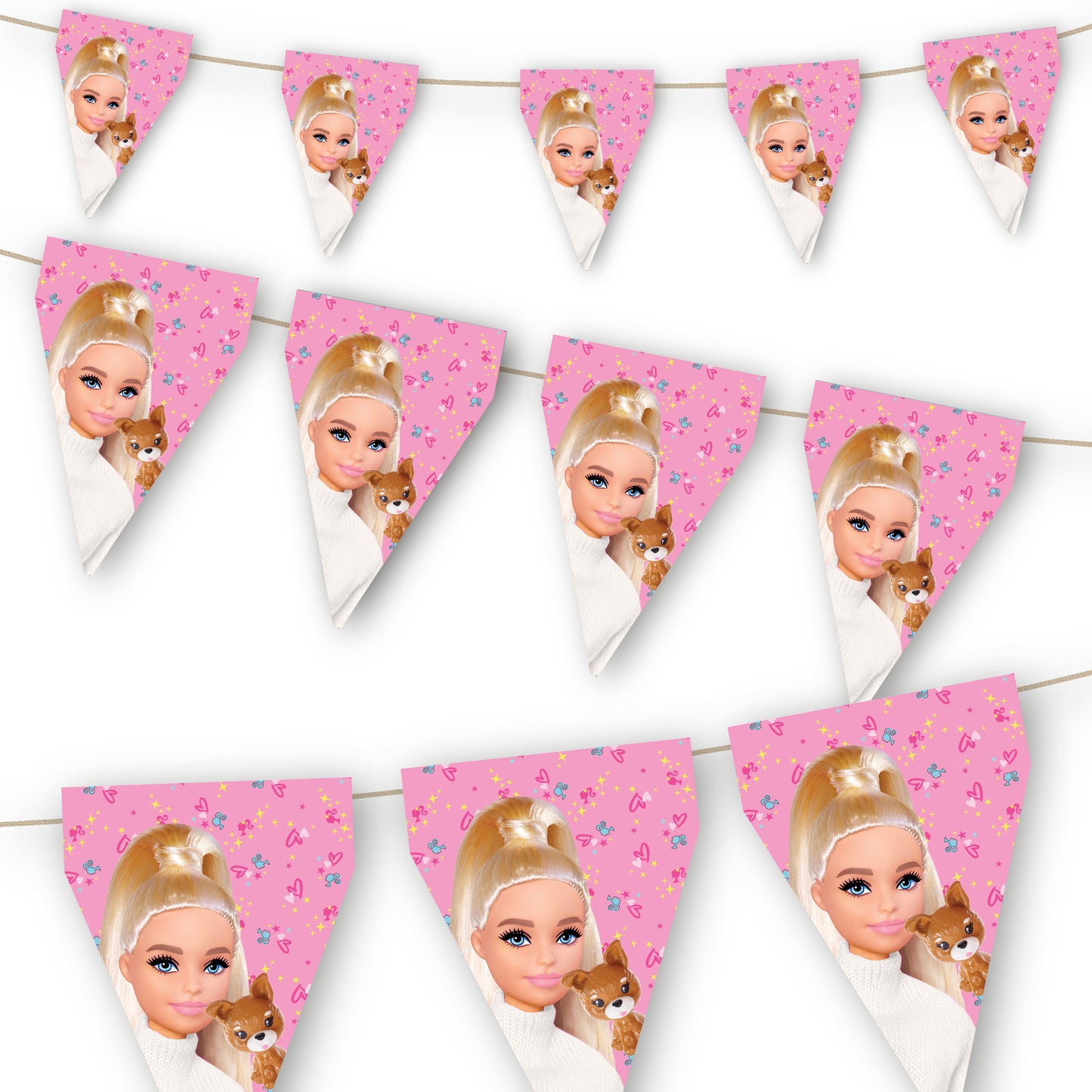 Barbie Party Flag Bunting - Anilas UK