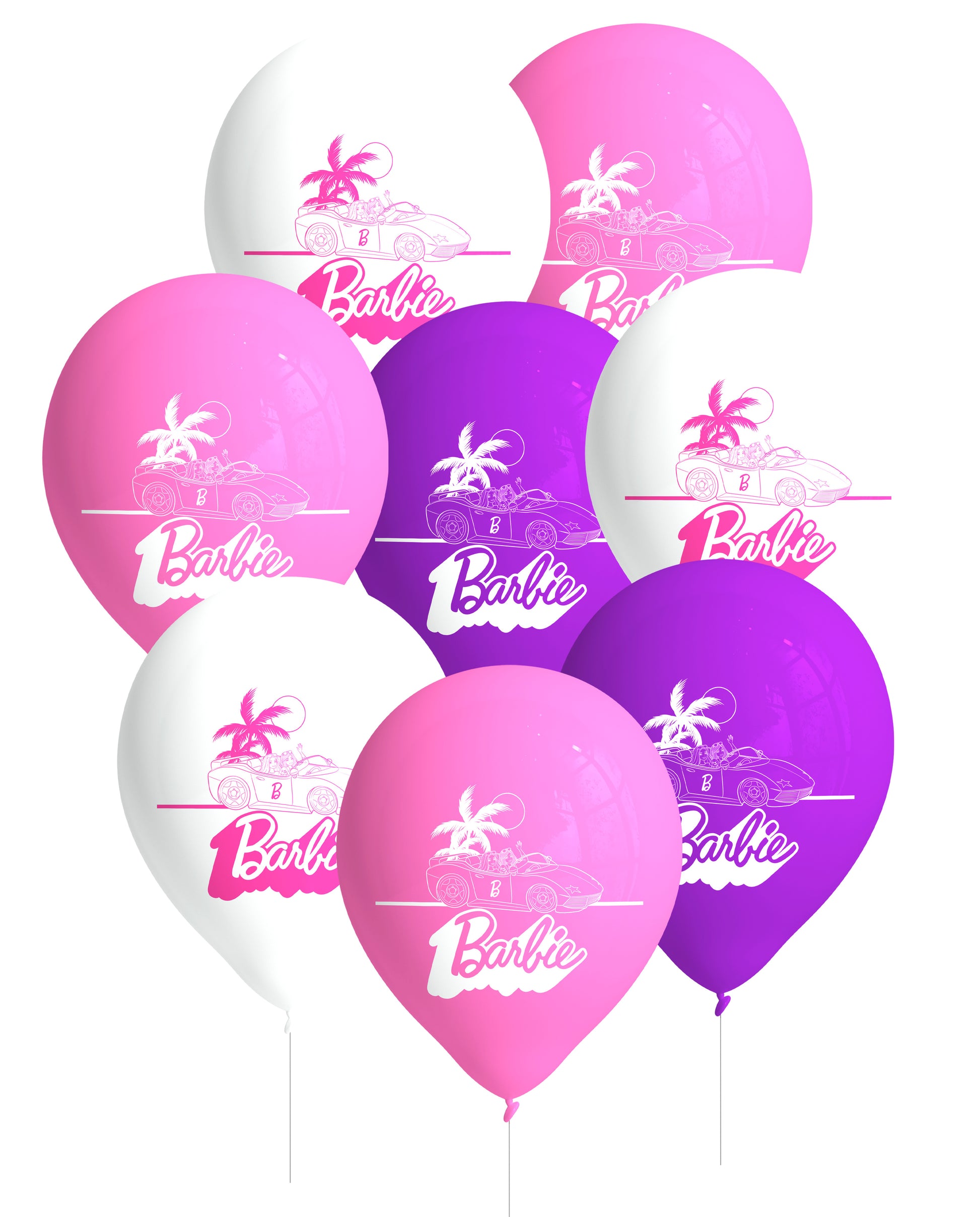 Barbie Latex Balloons (Pack of 8) - Anilas UK
