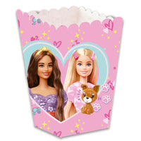 Barbie Party Cardboard Popcorn Boxes (Pack of 12)