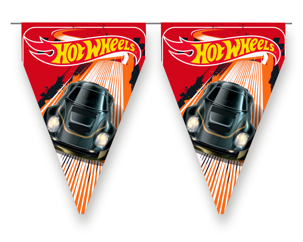 Hot Wheels Party Flag Bunting - Anilas UK