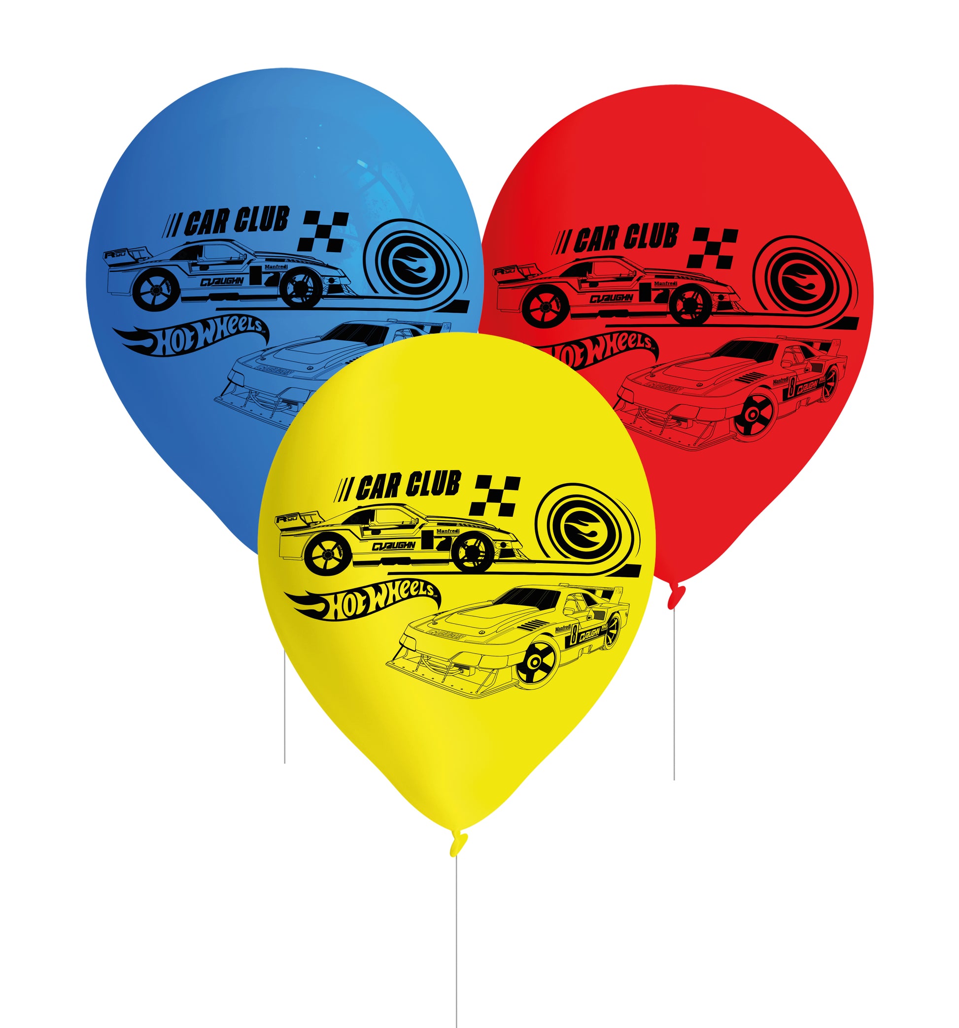Hot Wheels Latex Balloons (Pack of 8) - Anilas UK
