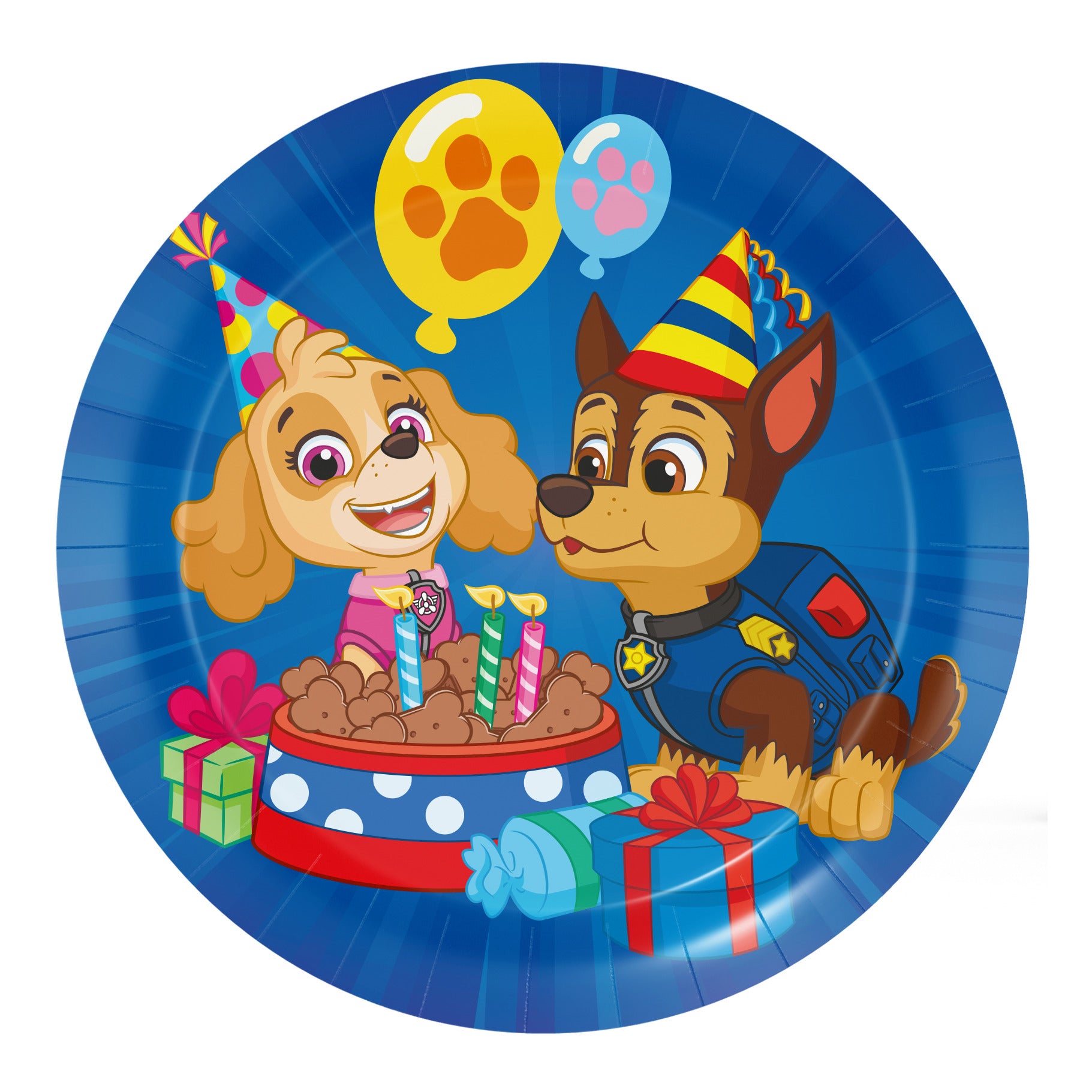 Paw Patrol Party Paper Plates - 18cm (Pack of 8) - Anilas UK