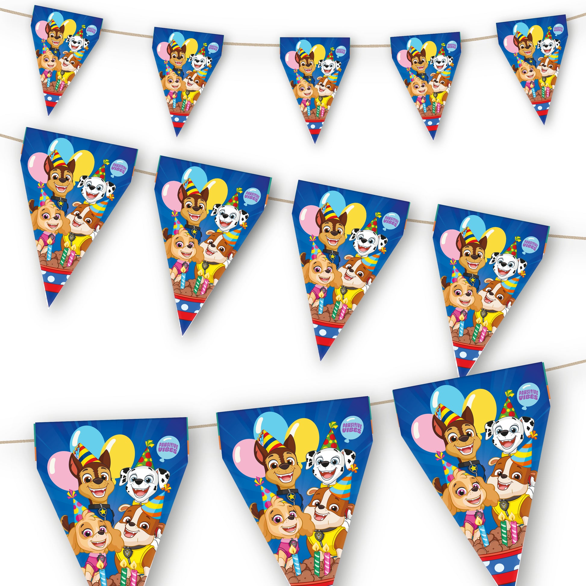 Paw Patrol Party Flag Bunting - Anilas UK