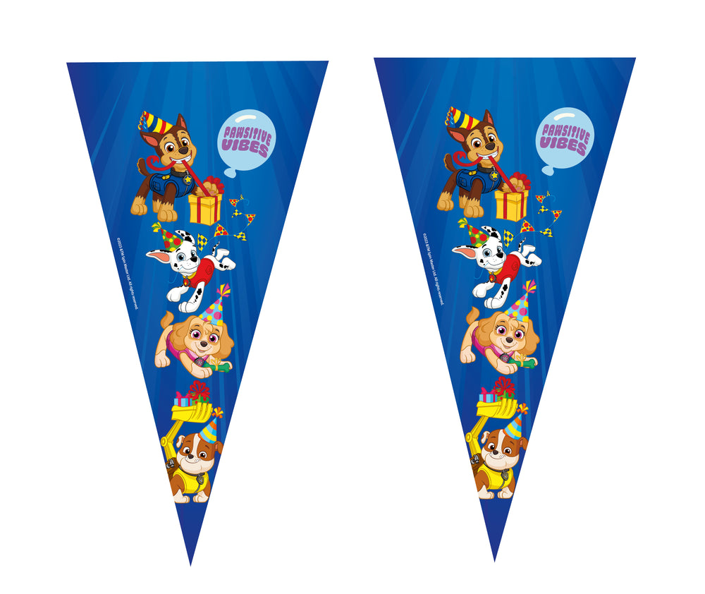 Paw Patrol Cone Plastic Candy Bags (pack of 10)