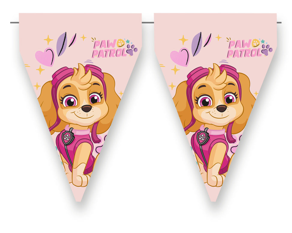 Paw Patrol Skye Flag Bunting Banner - Anilas UK