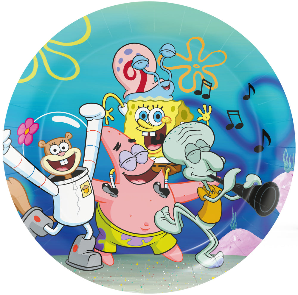 Sponge Bob Party Paper Plates - 23cm (Pack of 8)