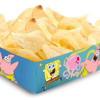 Sponge Bob Paper Party Snack Trays (Pack of 12)